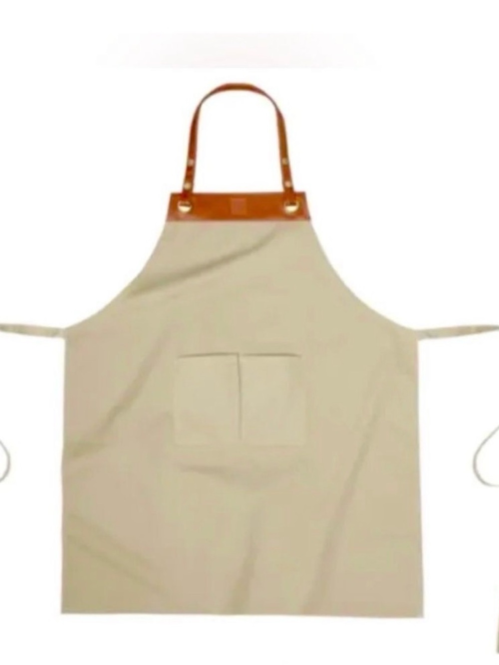 Nespresso  Apron with Brown Leather Neck Strap